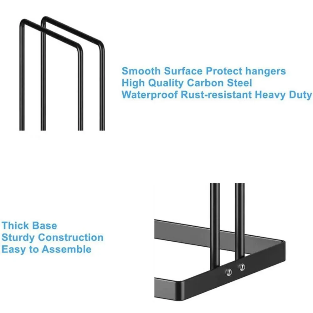 Coat Hanger Stacker Clothes Organizer NEW Metal Rack Stand Storage Holder